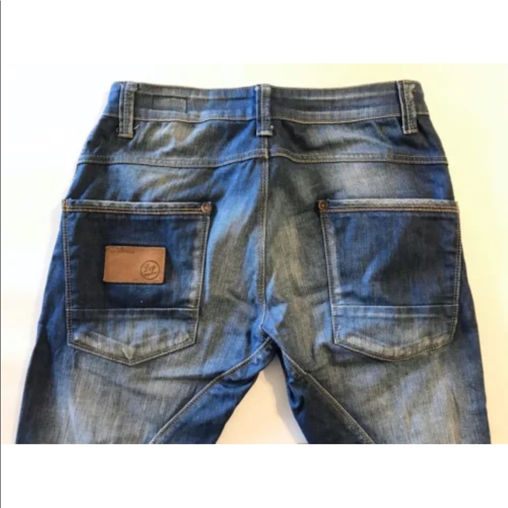 Le Chateau Men’s Jeans Faded Blue Denim Slim Fit Straight Leg 31 - Picture 6 of 11